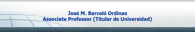 Jos� M. Barcel� Ordinas
Associate Professor (Titular de Universidad)